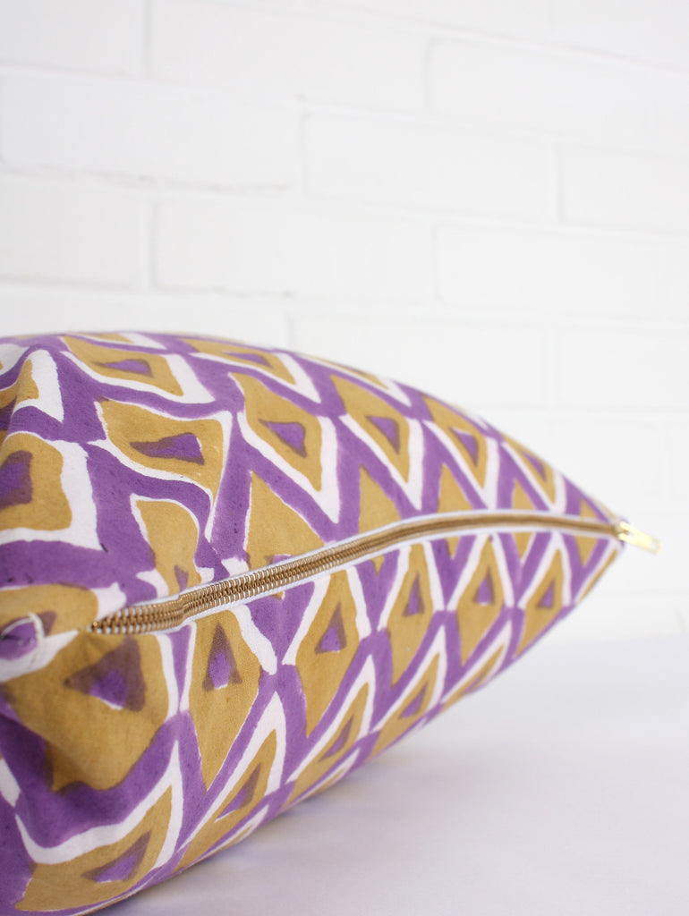 Geo Cushions, Purple | Bohemia Design