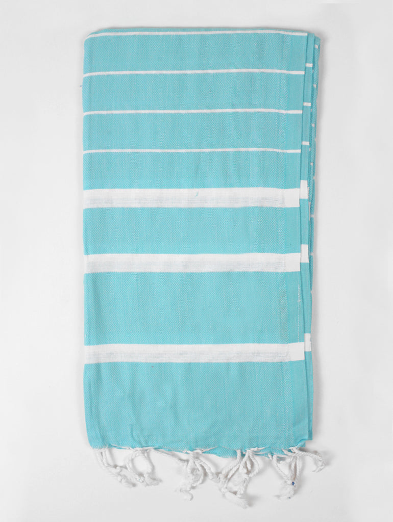 Ibiza Summer Hammam Towel, Aqua | Bohemia Design