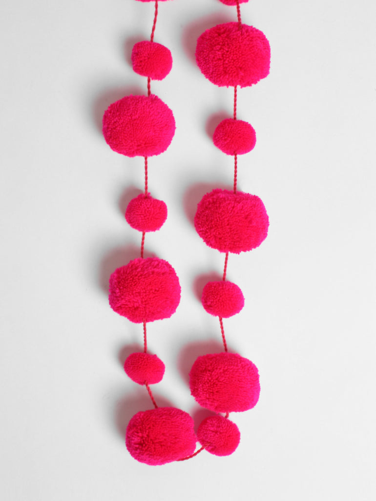 Pom Pom Garland, Pink | Bohemia Design