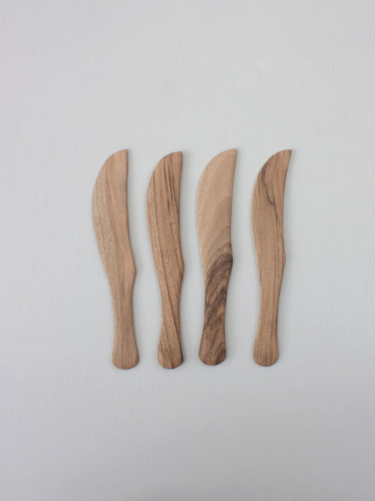 Walnut Wood Knife, Set of 2 | Bohemia Design