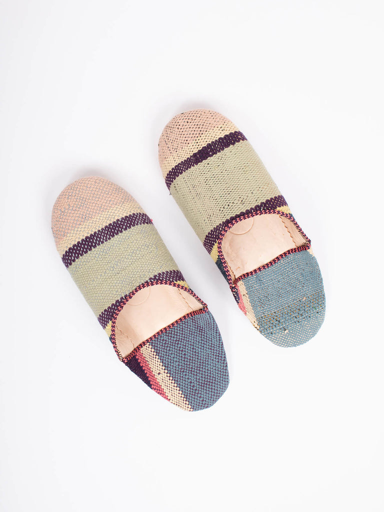 Boujad round-toe babouche slippers by Bohemia design