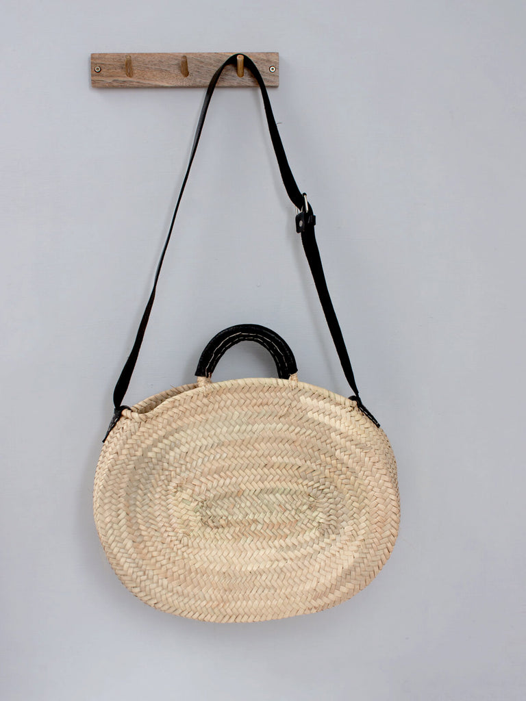 Dylan Crossbody Basket, Black | Bohemia Design
