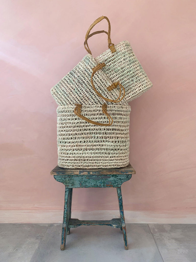 Round Shopper Basket Tote Venice – souks du monde