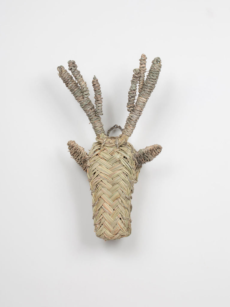 Mini Woven Animal Head, Stag by Bohemia Design