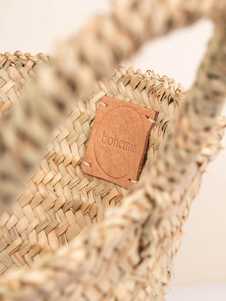 Beldi Basket with Bohemia branded leather label