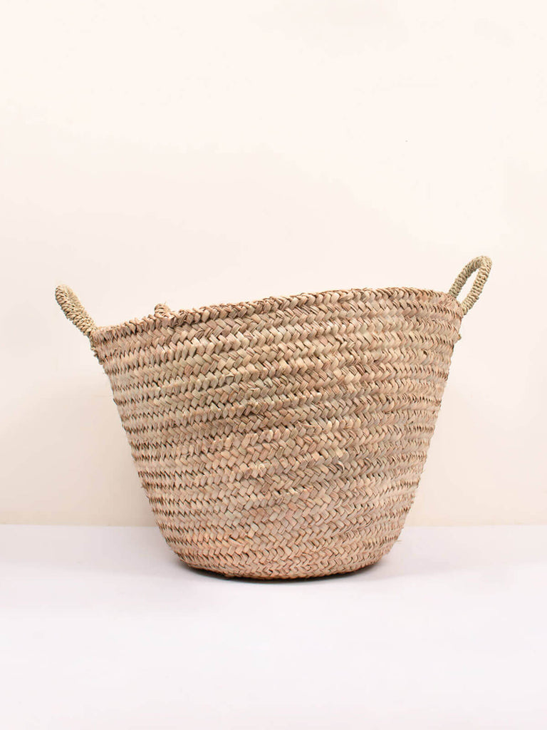 Large rustic handwoven Beldi basket 