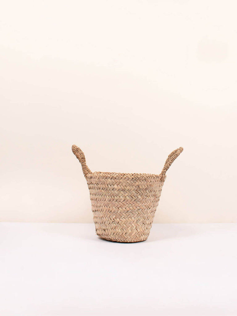 Small rustic handwoven Beldi basket