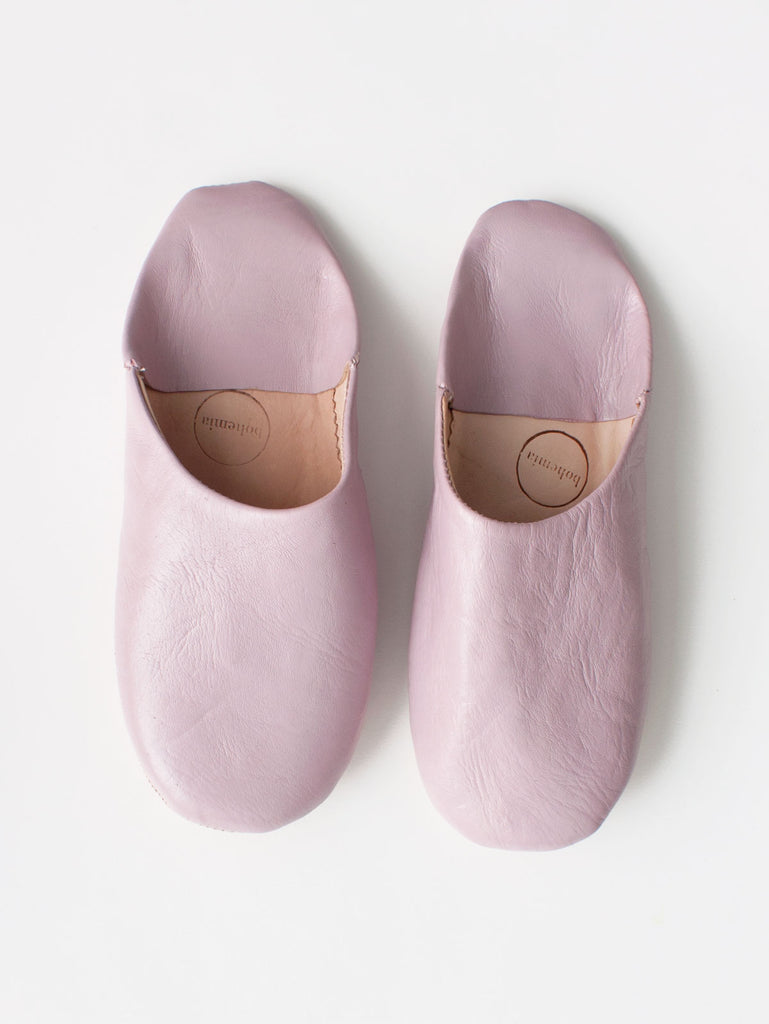 Moroccan Babouche Basic Slippers, Vintage Pink (Pack of 2) | Bohemia Design