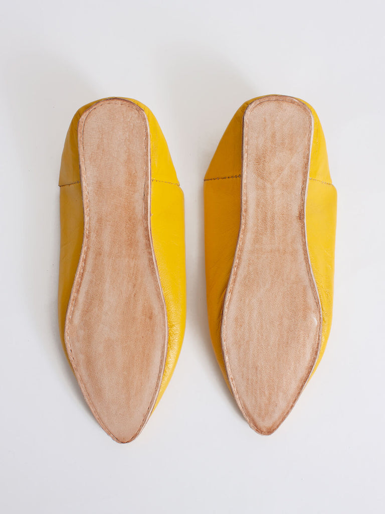 Moroccan Classic Pointed Babouche Slippers, Sunflower (Pack of 2) | Bohemia Design