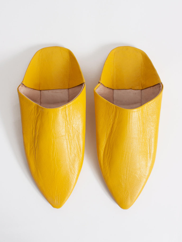 Moroccan Classic Pointed Babouche Slippers, Sunflower (Pack of 2) | Bohemia Design