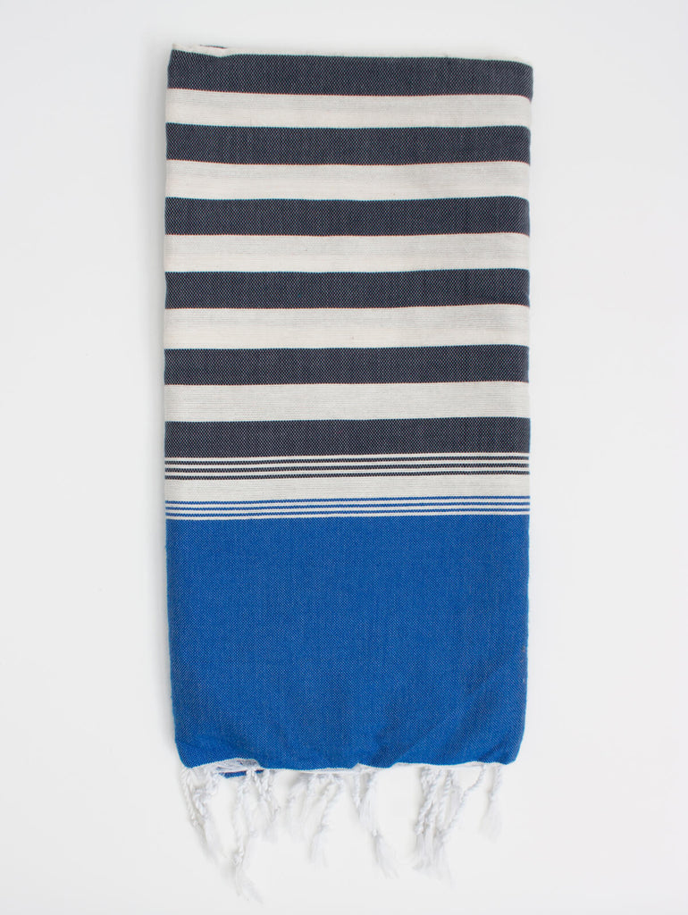 Moroccan Fouta Hammam Towel, Cobalt | Bohemia Design