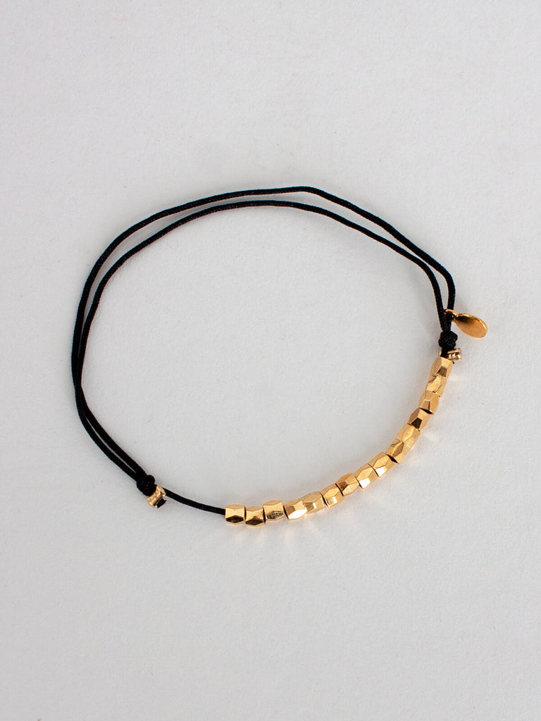 Gold Nugget Bracelets Black - Bohemia Design