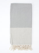 Malibu Hammam Towel, Grey | Bohemia Design