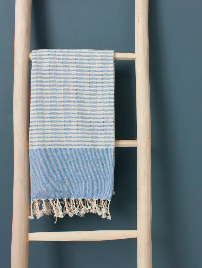 Miami Hammam Towel, Blue | Bohemia Design