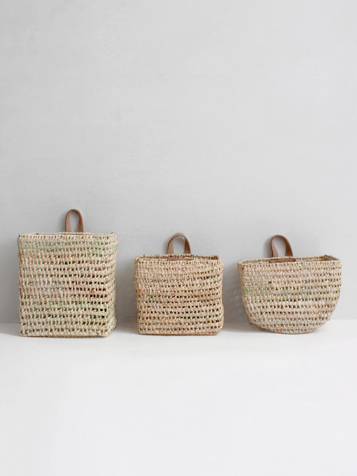 Mini Wall Baskets, Set of 3 | Bohemia Design