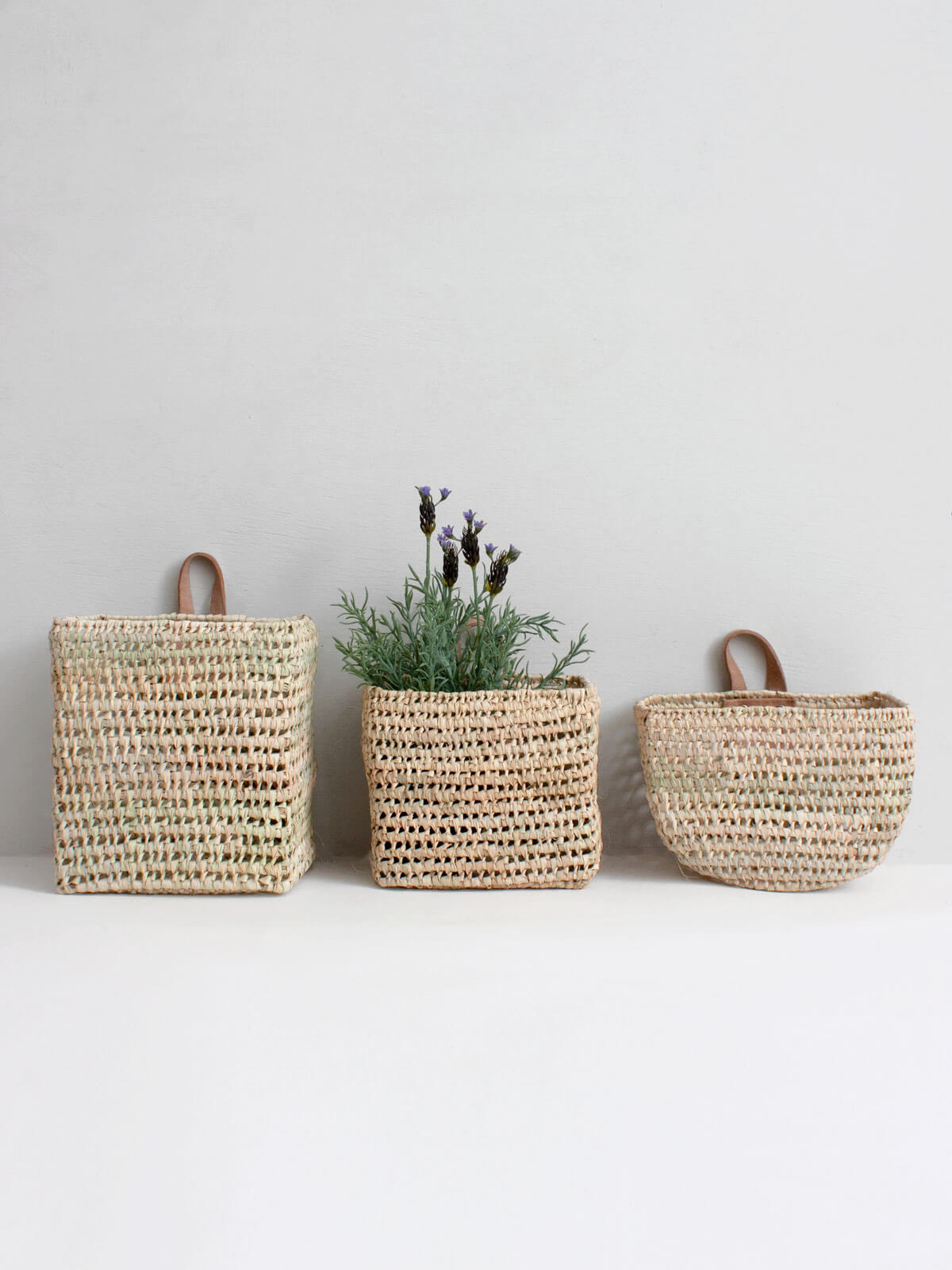 Mini Wall Baskets, Set of 3 | Bohemia Design