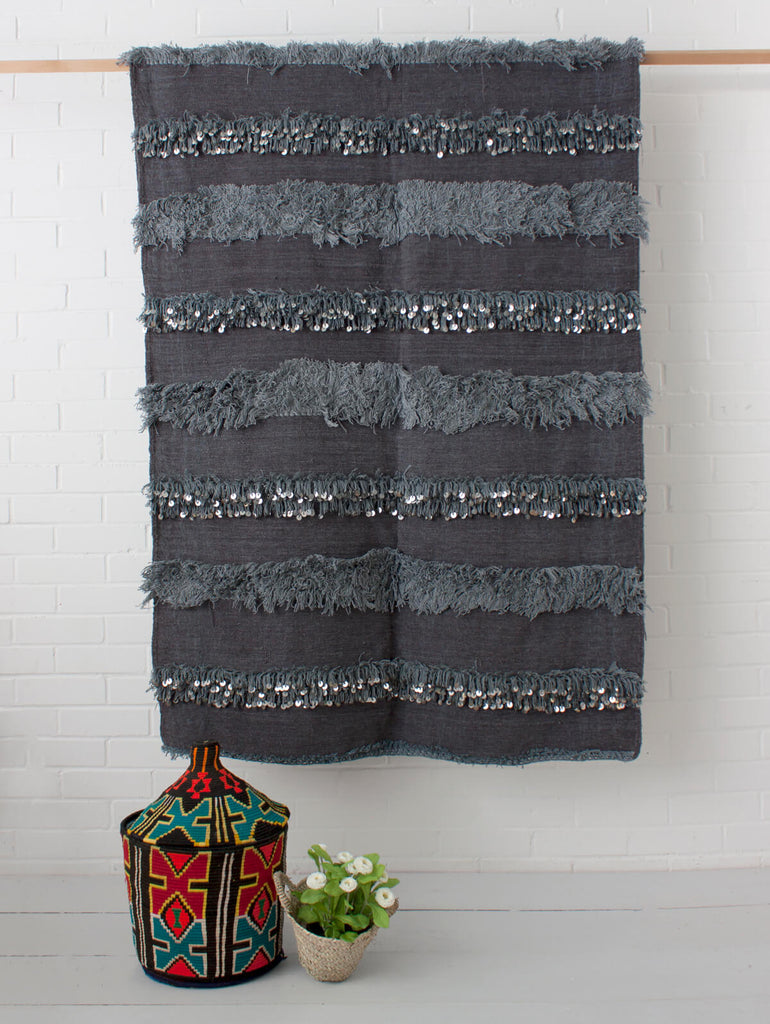 Moroccan Handira Blanket No. 127 | Bohemia Design