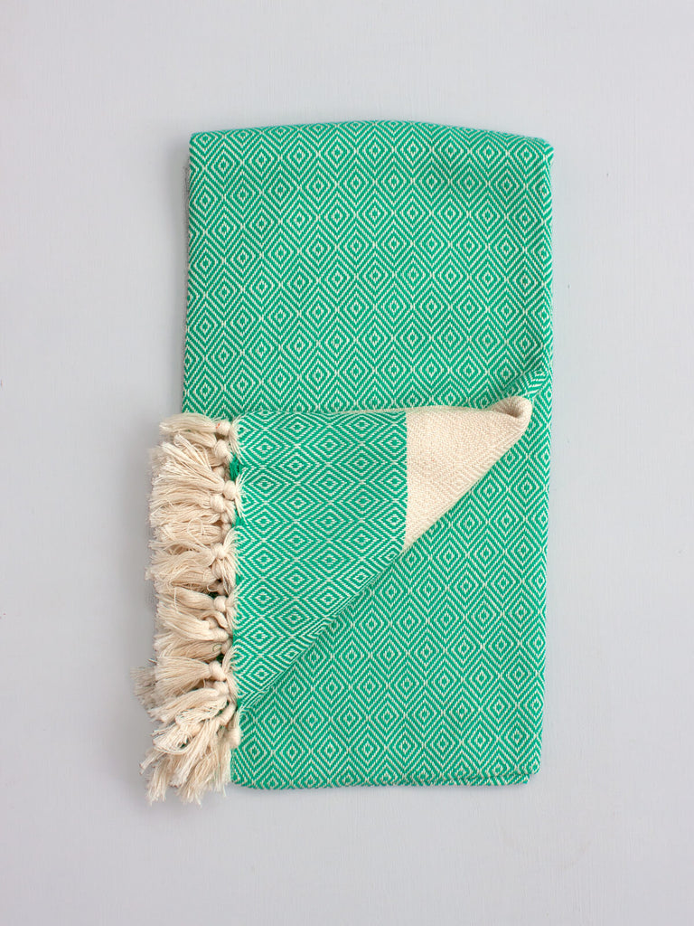 Nordic Hammam Towel, Turquoise | Bohemia Design