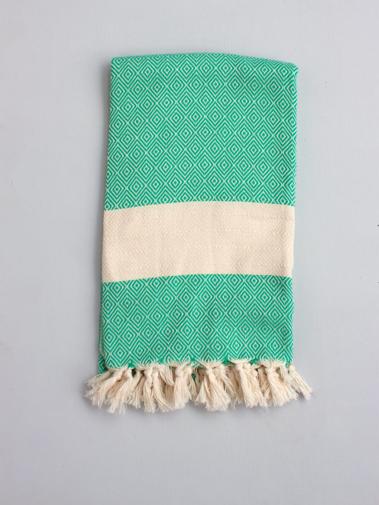 Nordic Hammam Towel, Turquoise | Bohemia Design
