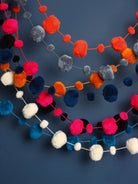 Pom Pom Garland, Indigo | Bohemia Design