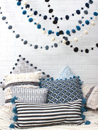 Pom Pom Garland, Indigo | Bohemia Design