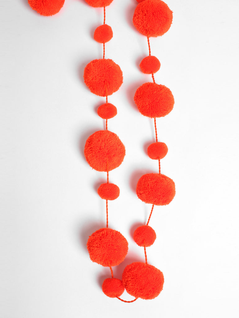 Pom Pom Garland, Orange | Bohemia Design