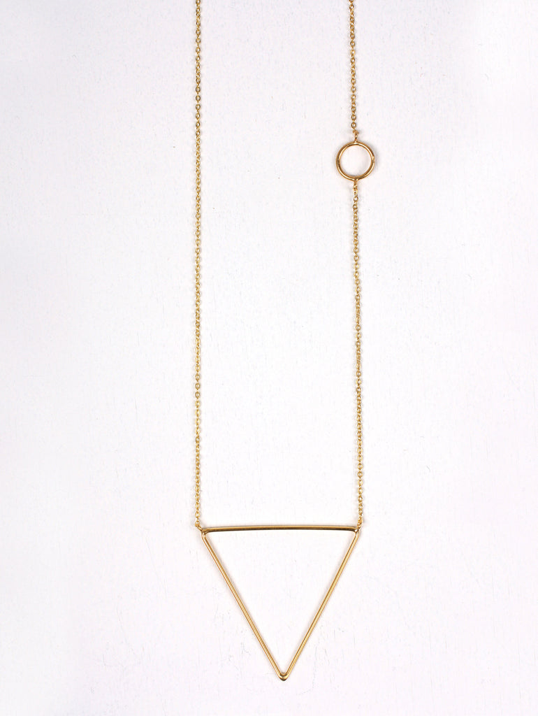 Gold Pyramid Necklaces | Bohemia Design