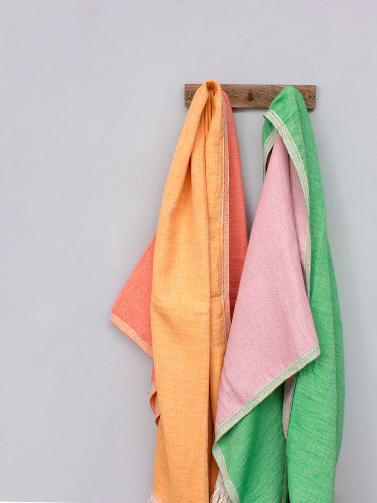 Samos Hammam Towel, Leaf and Rose | Bohemia Design
