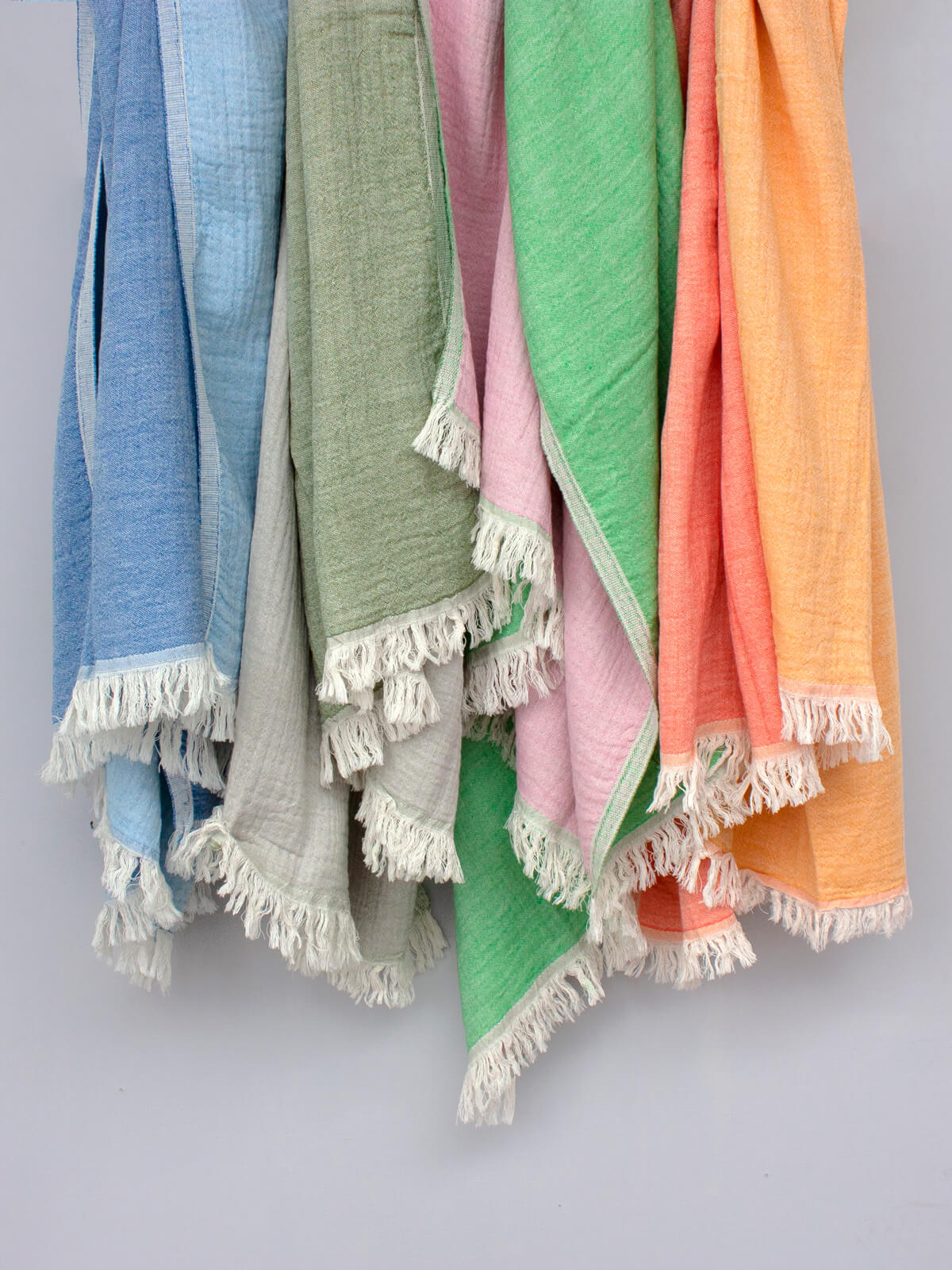 Beautifully tactile Samos hammam towels in variety of colours  for wholesale by Bohemia Design