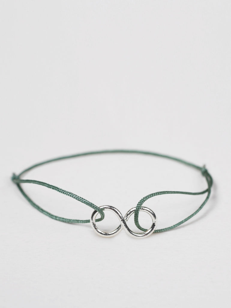 Silver Infinity Bracelets, Assorted Colours (Pack of 2) | Bohemia Design