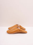 Bohemia Design men's Moroccan babouche slippers in ochre leather