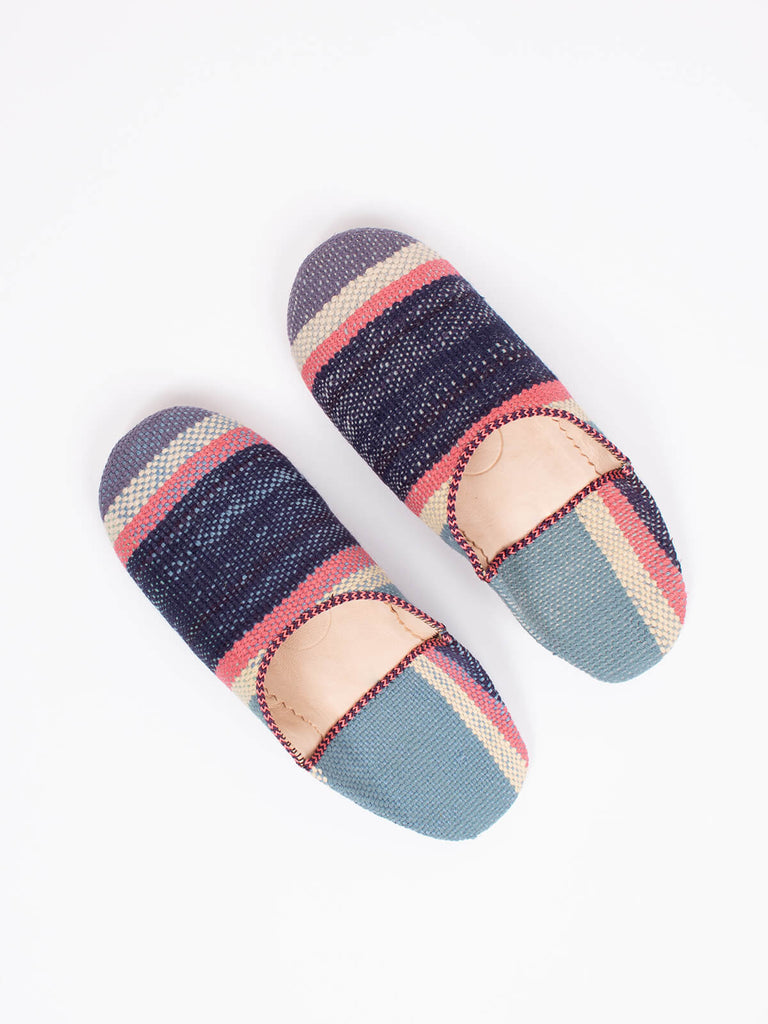 Boujad round-toe babouche slippers by Bohemia design