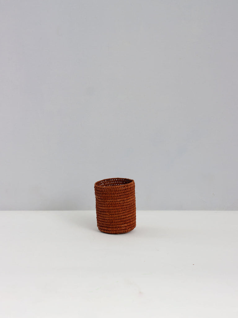 Raffia Storage Pots (Set of 3), Tobacco | Bohemia Design