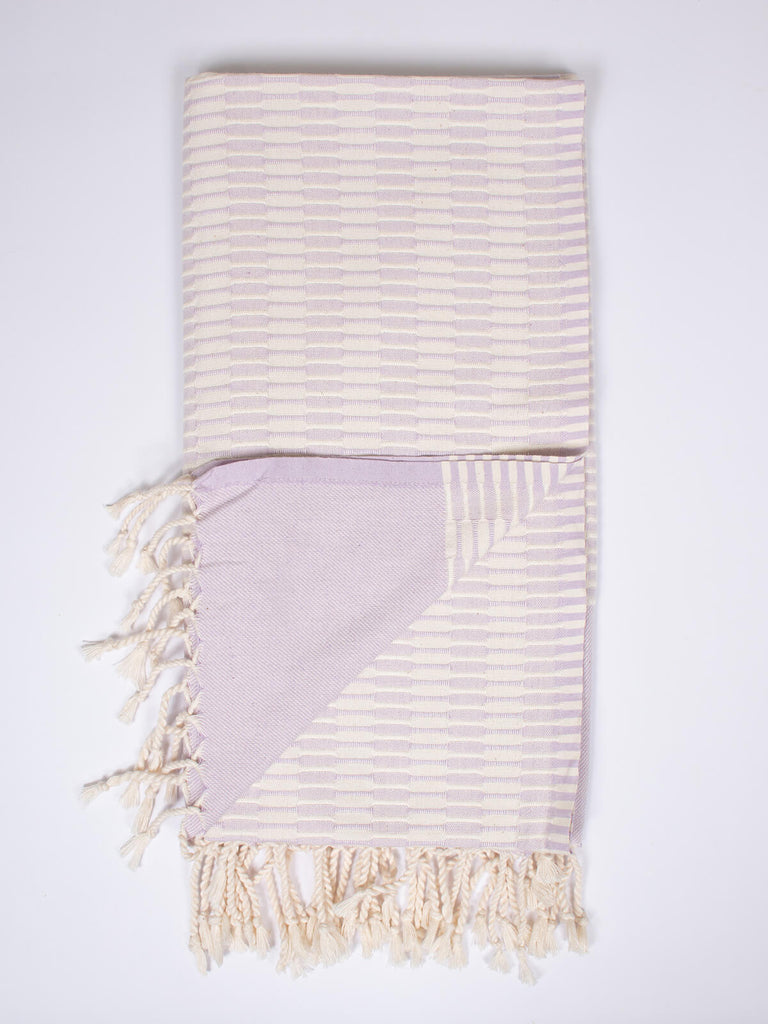 Lilac Turkish Hammam Towel by Bohemia Design