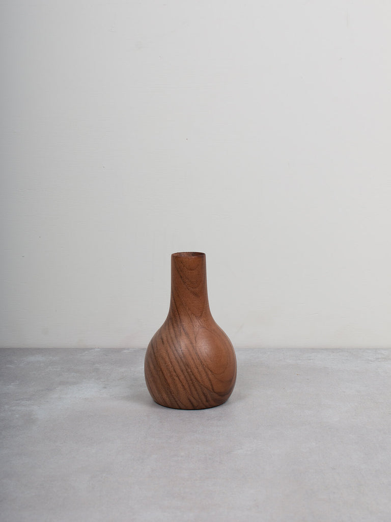 Walnut wood mini vase by Bohemia Design
