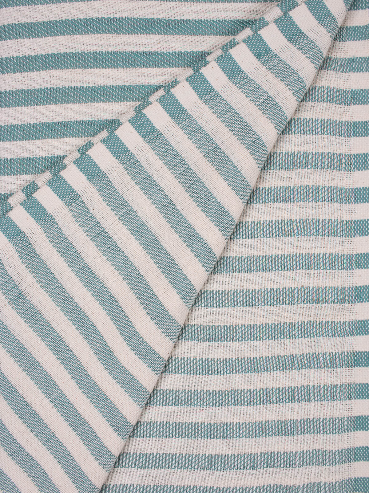 Striped Sorrento Hammam Towel in grey green stripe by Bohemia Design